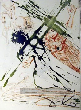 jesús Painting - Jesús cargando la cruz Salvador Dali